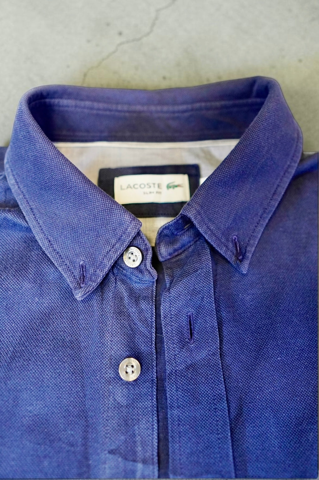 Vintage Lacoste Shirt – Deep Navy Blue (Size 2XL)