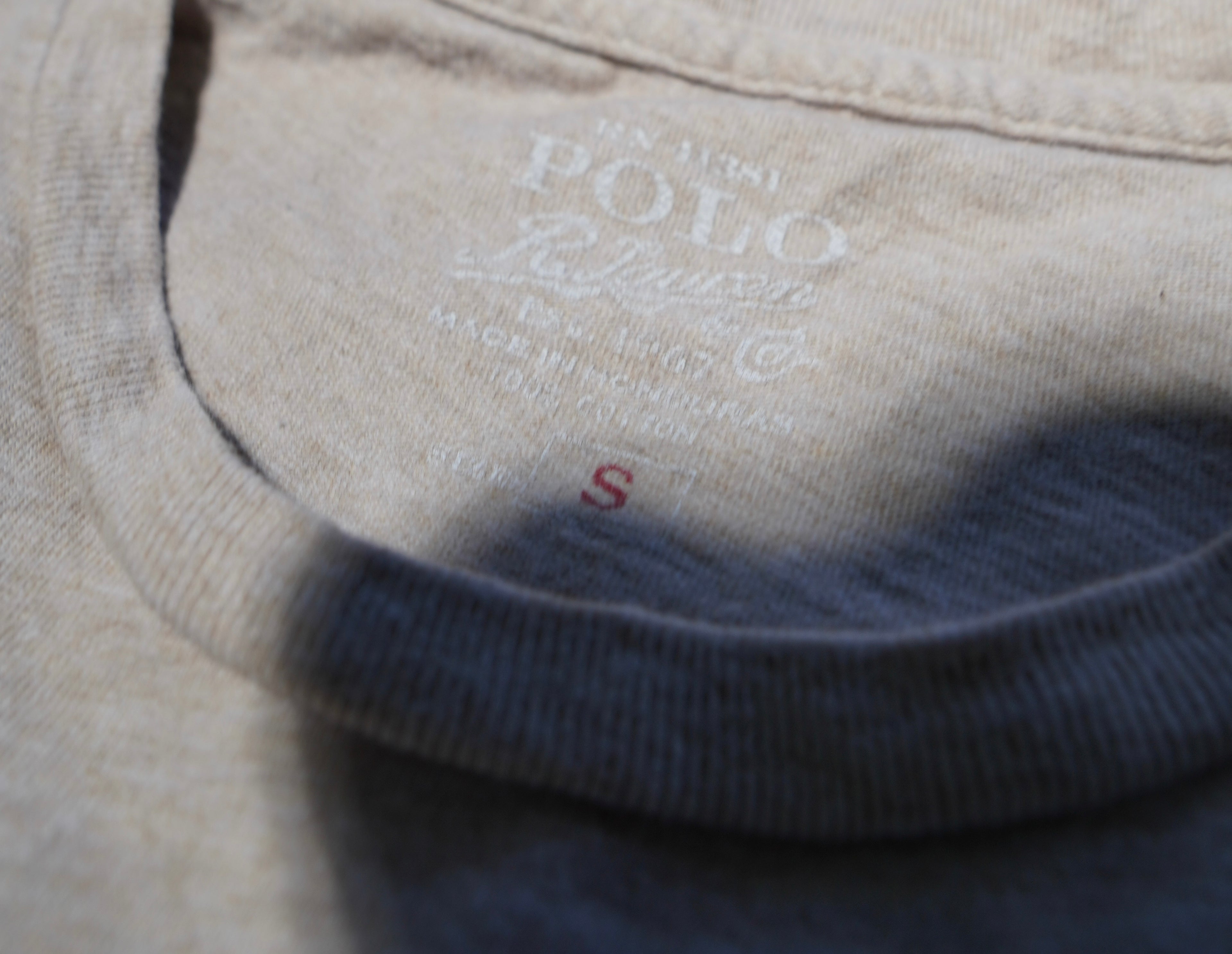 Vintage Ralph Lauren T-Shirt – Sand Beige (Size S)
