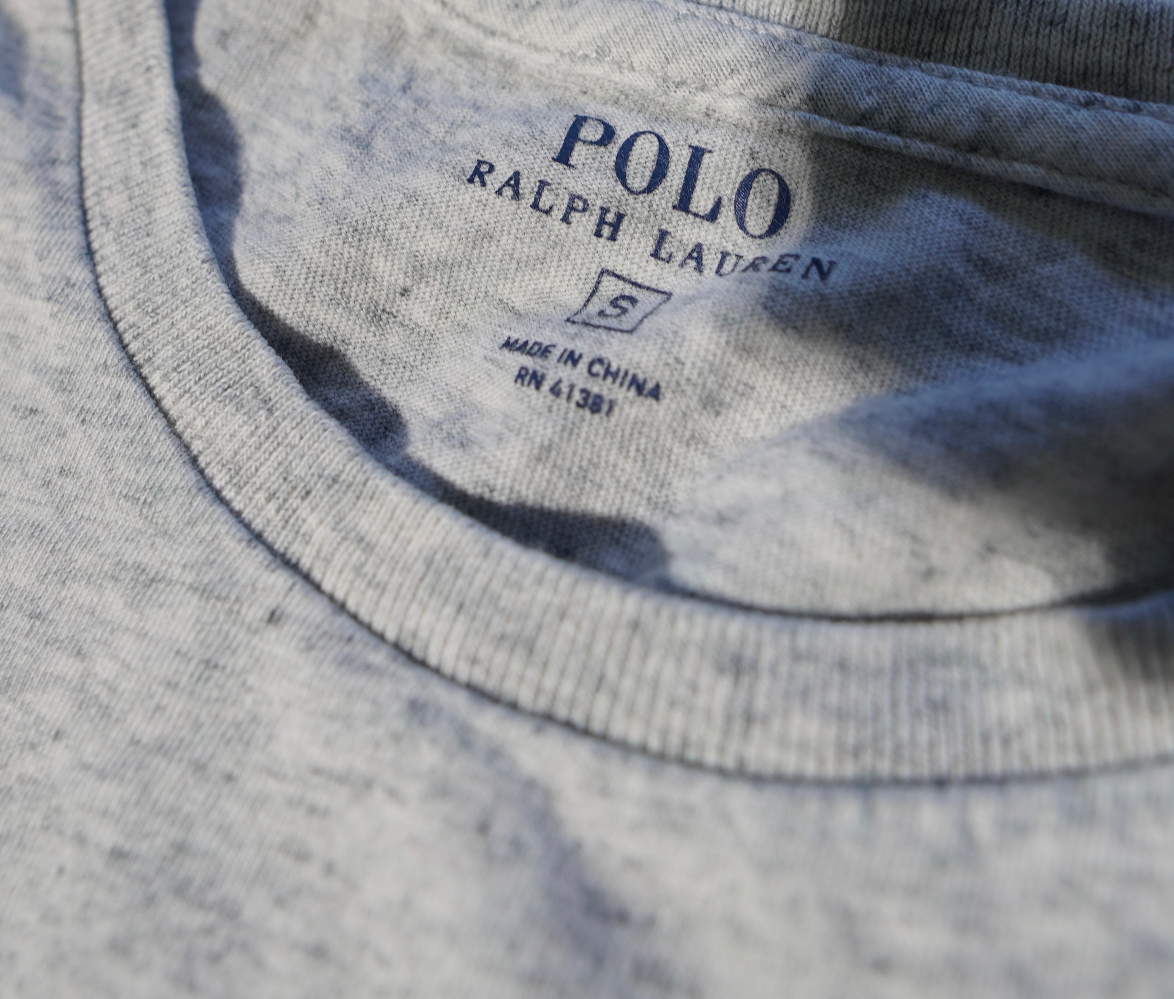 Vintage Ralph Lauren Long Sleeve Shirt – Heather Grey (Size S)