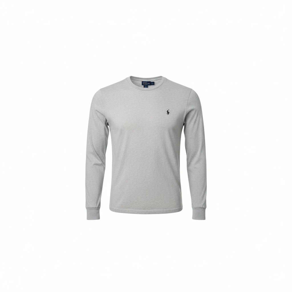 Vintage Ralph Lauren Long Sleeve Shirt – Heather Grey (Size S)