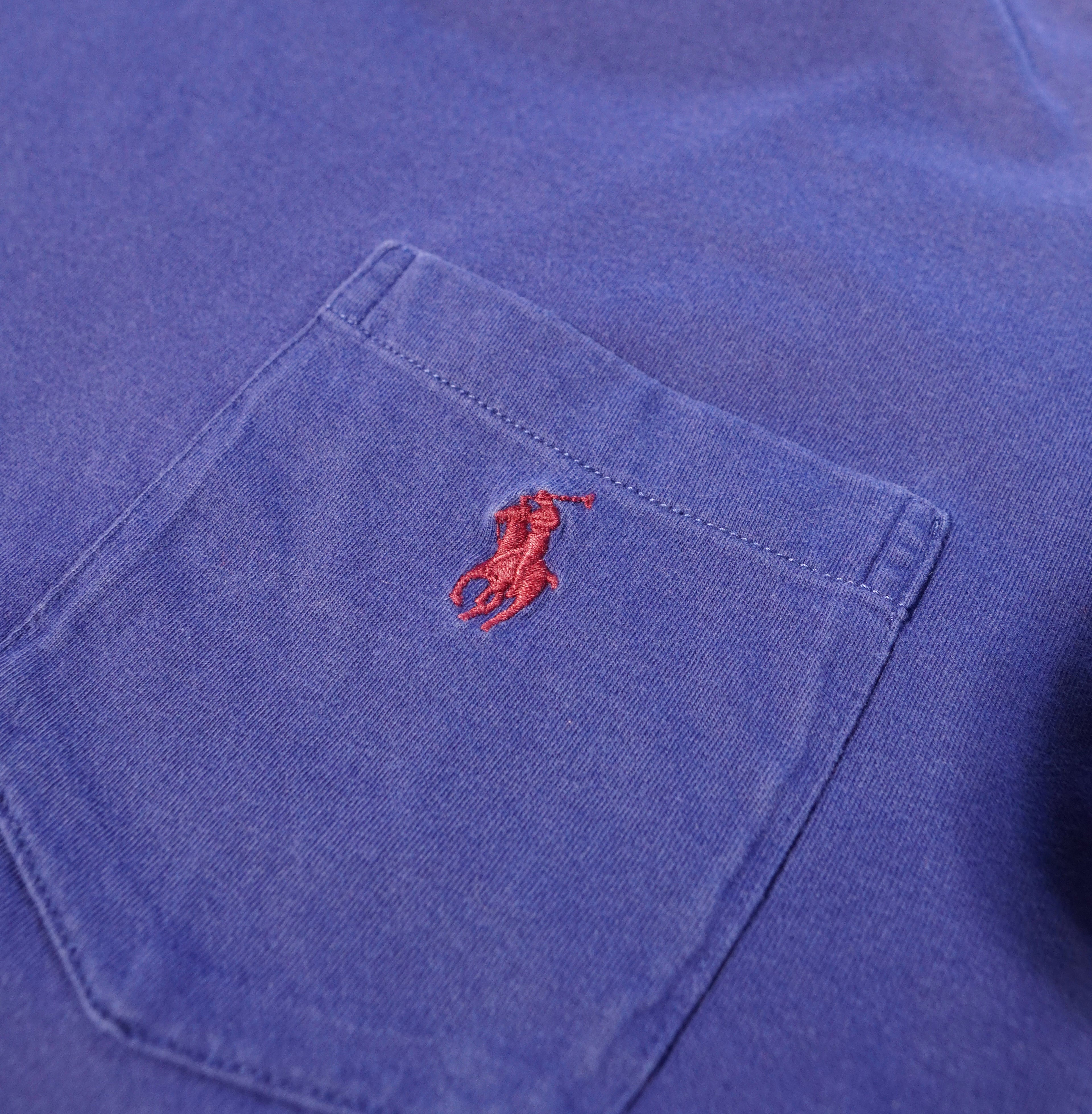 Vintage Ralph Lauren Pocket T-Shirt – Dark Blue (Size S)