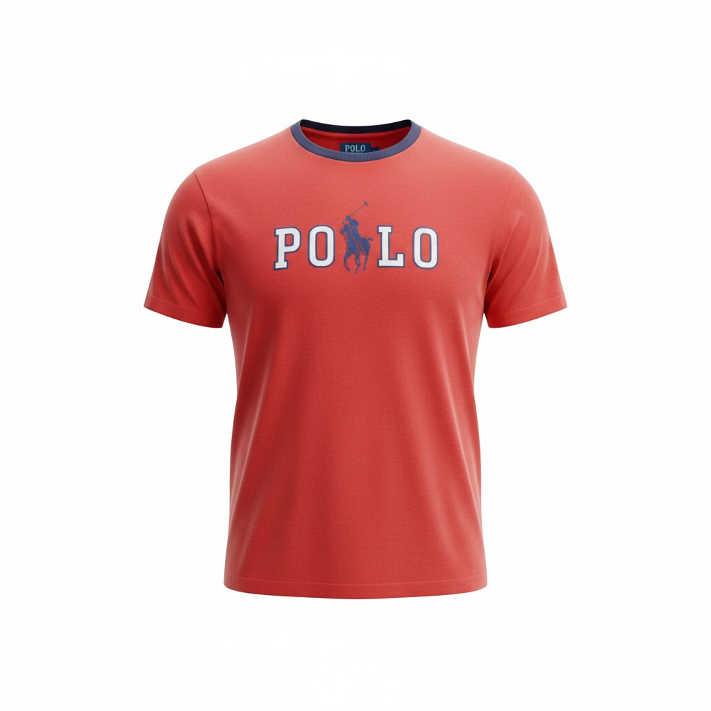 Vintage Ralph Lauren "POLO" Graphic T-Shirt – Red (Size XL)