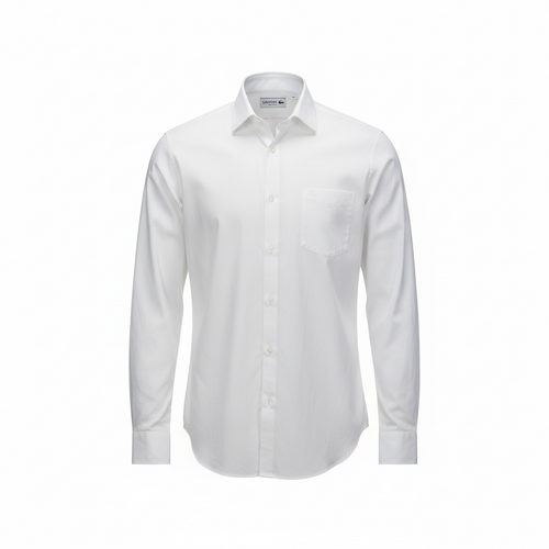 Vintage Lacoste Shirt – Pure White (Size M)