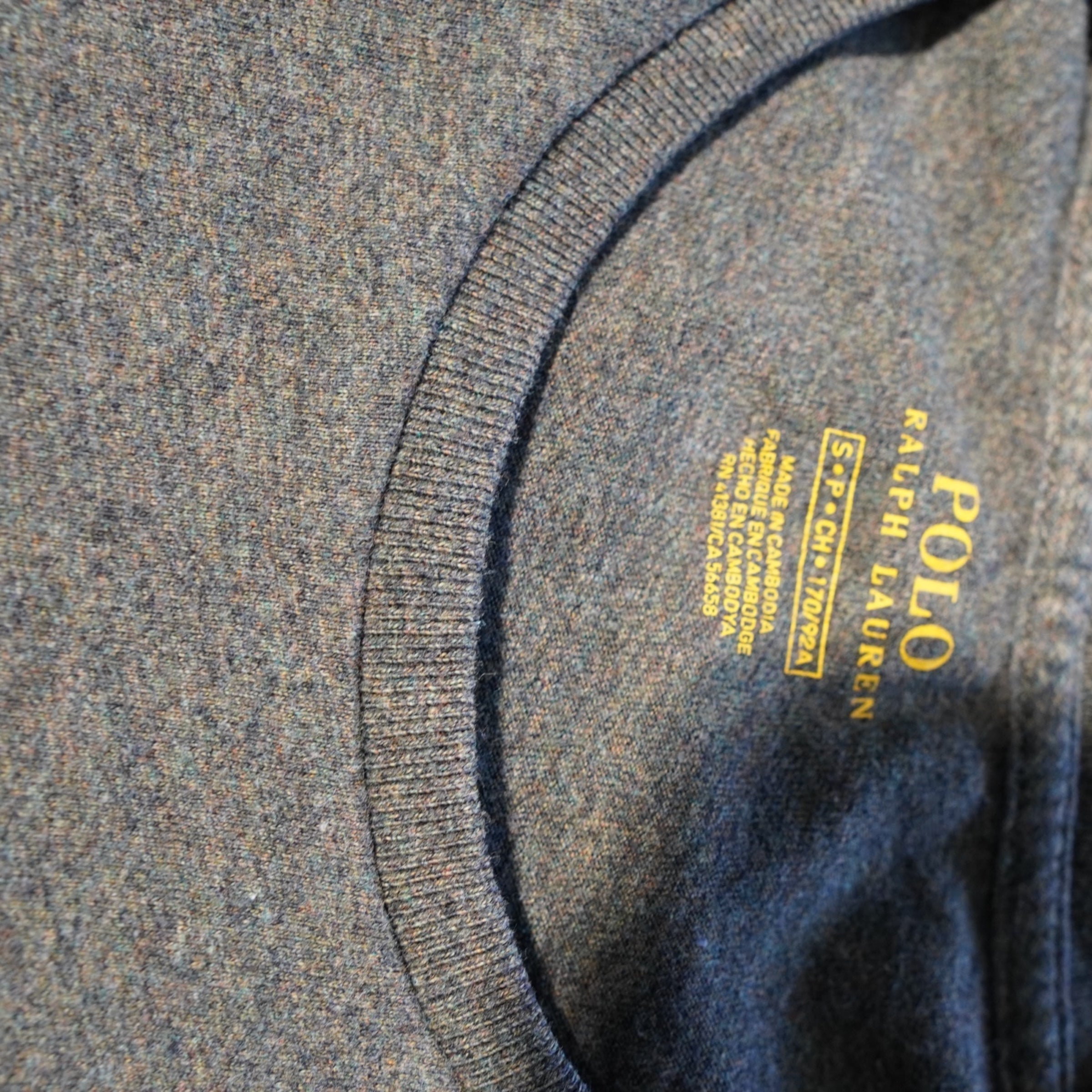 Vintage Ralph Lauren Long Sleeve Shirt – Heather Grey (Size S)
