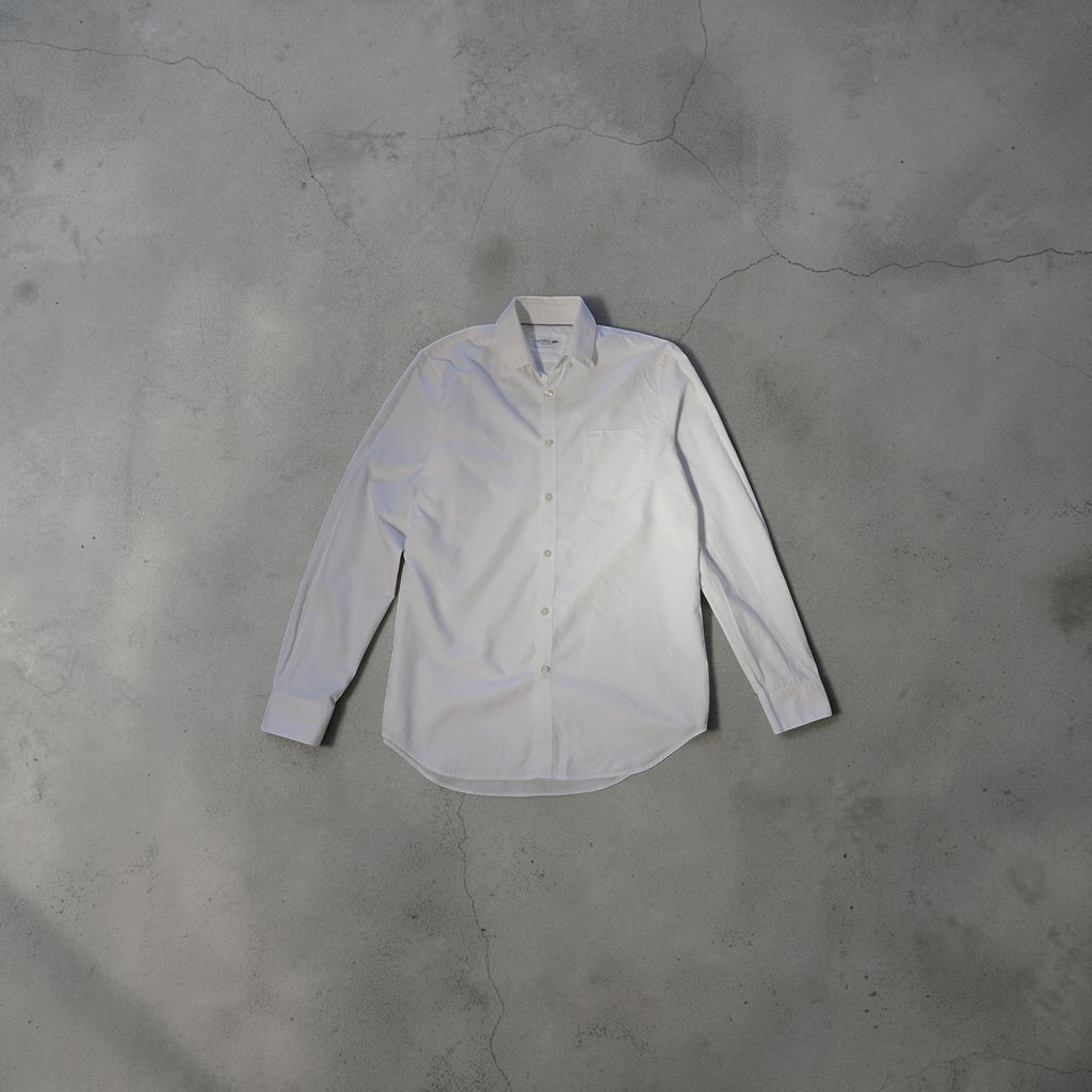 Vintage Lacoste Shirt – Pure White (Size M)