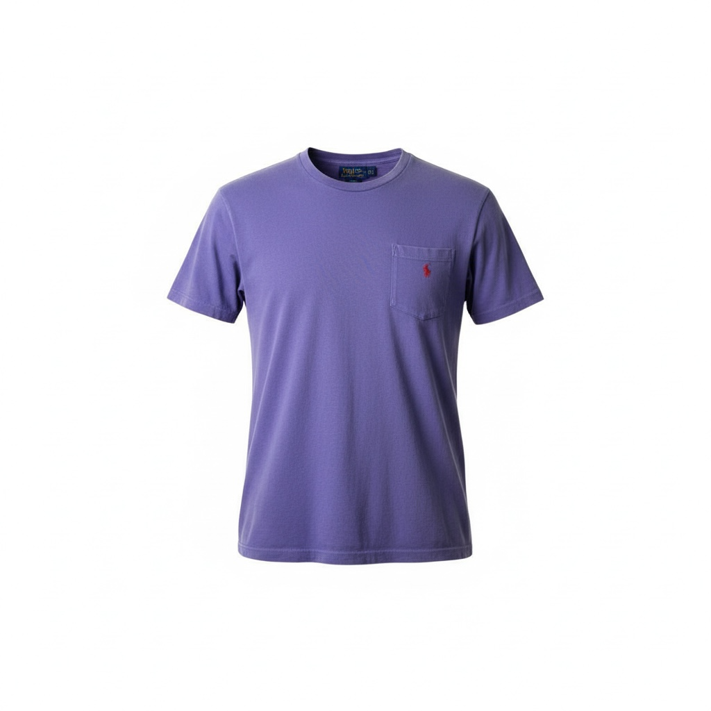 Vintage Ralph Lauren Pocket T-Shirt – Dark Blue (Size S)