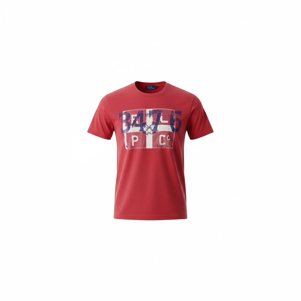 Vintage Ralph Lauren Graphic T-Shirt – Red (Size L)