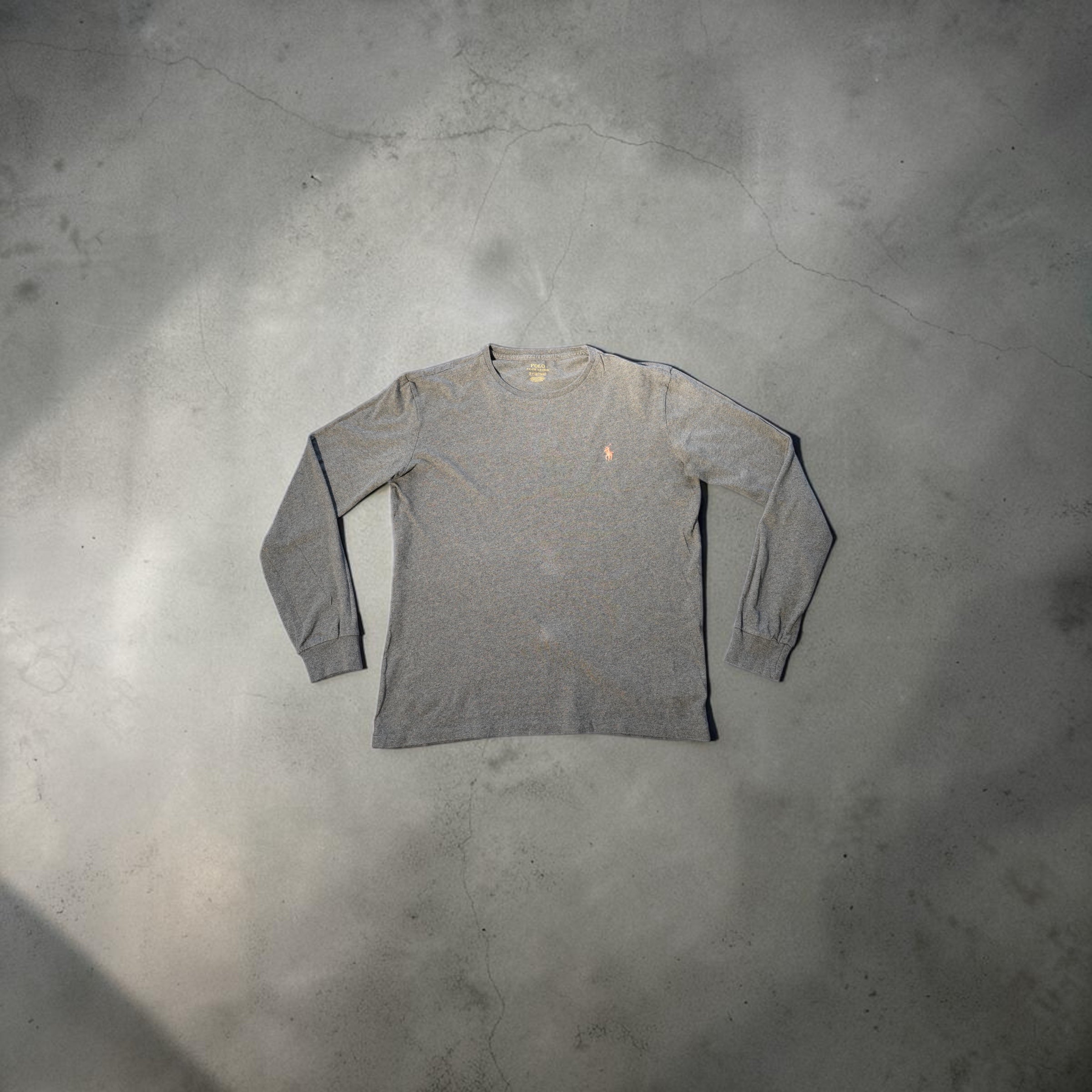 Vintage Ralph Lauren Long Sleeve Shirt – Heather Grey (Size S)