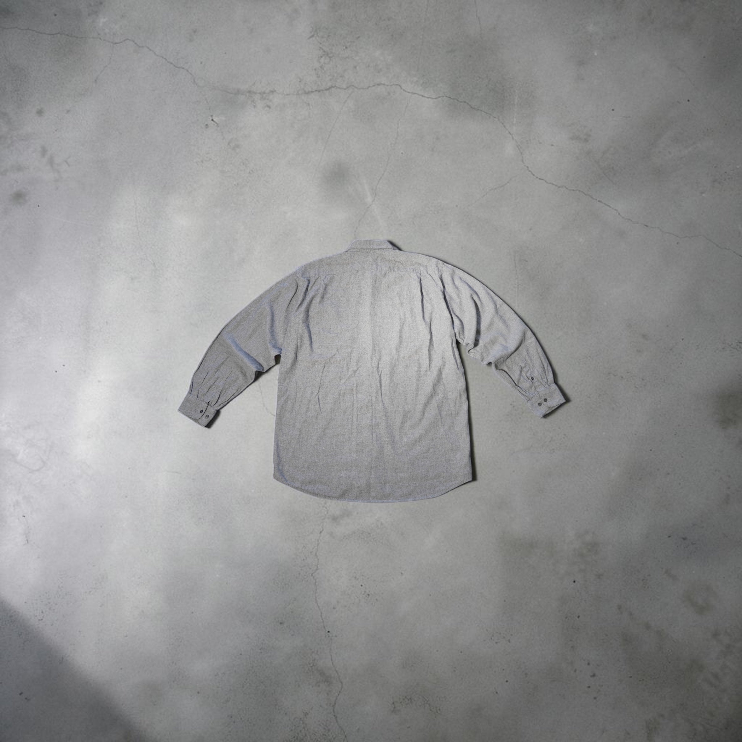 Vintage Lacoste Flannel Shirt – Melange Grey (Size L)