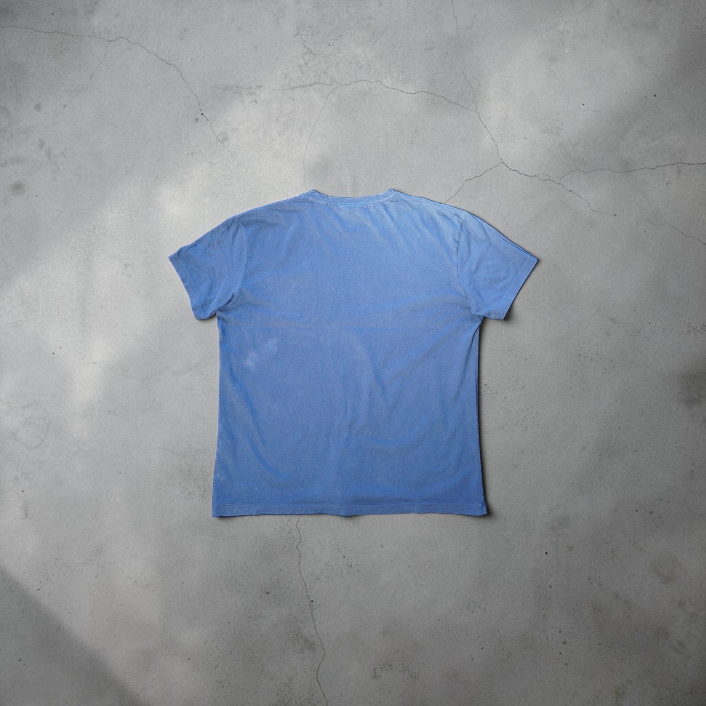 Vintage Ralph Lauren Pocket T-Shirt – Faded Blue (Size M)
