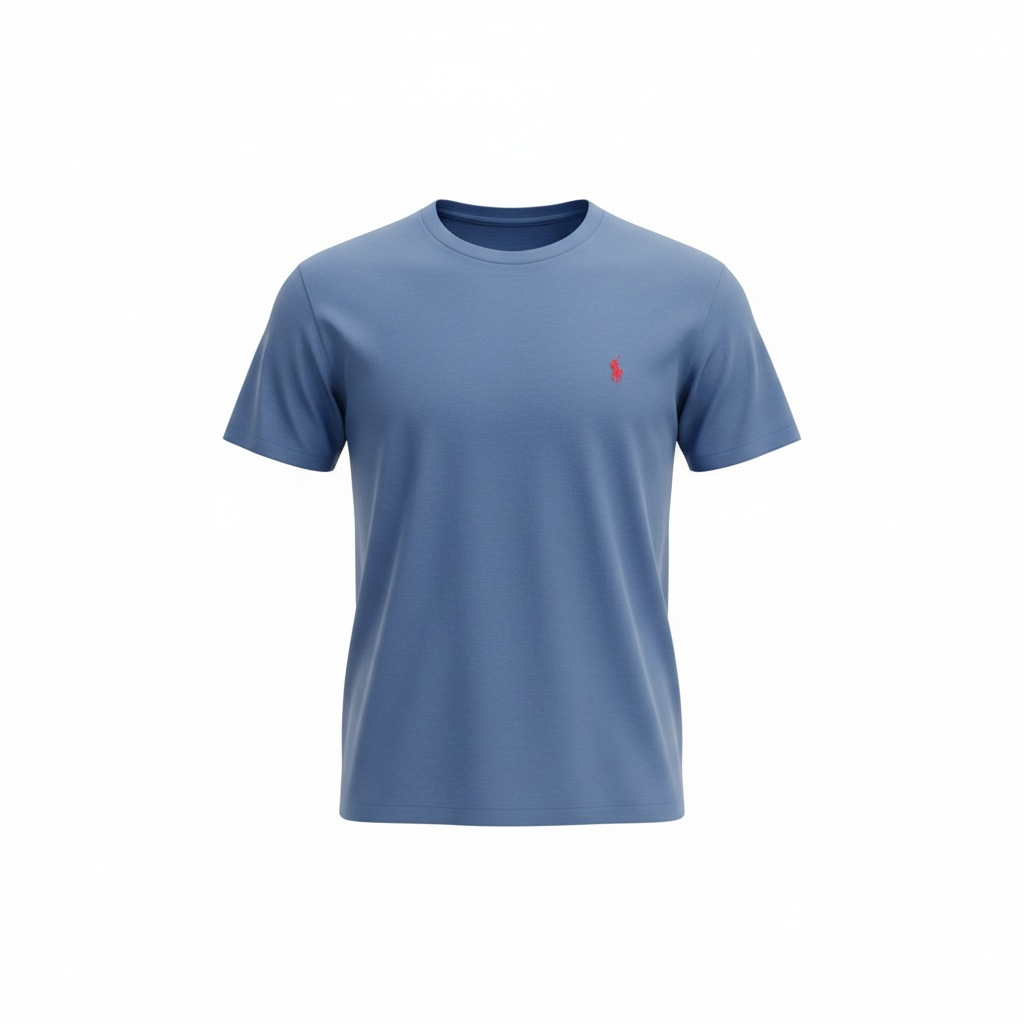 Vintage Ralph Lauren Pocket T-Shirt – Faded Blue (Size M)